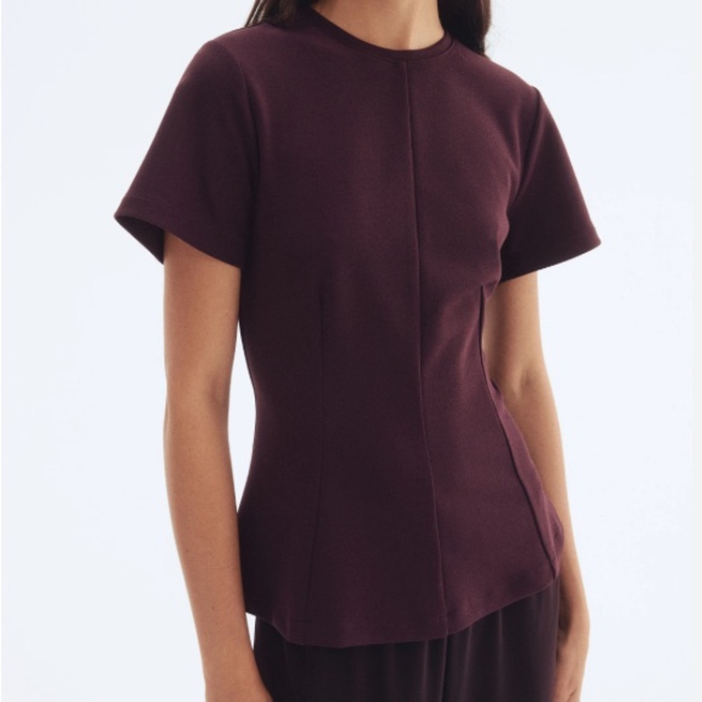 H&M Deep Purple Short Sleeve Top